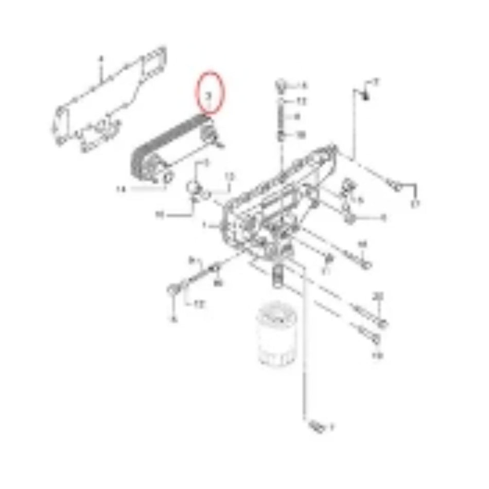 Oil Cooler VAME013360 for New Holland E235SRLC E215 E160 EH160 EH215 E235SR - KUDUPARTS