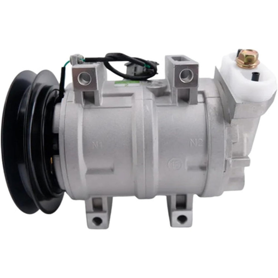 DKS15CH Air Conditioning Compressor 4456130 for Hitachi Excavator IZX200 IZX200LC - KUDUPARTS