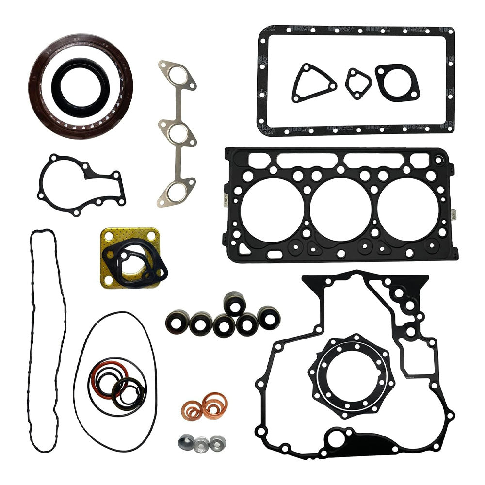 Complete D902 Cylinder Head & Full D902 Gasket Kit Compatible with Kubota D902 Head for BX2230D BX2350D BX25D KX41 RTV900W - KUDUPARTS