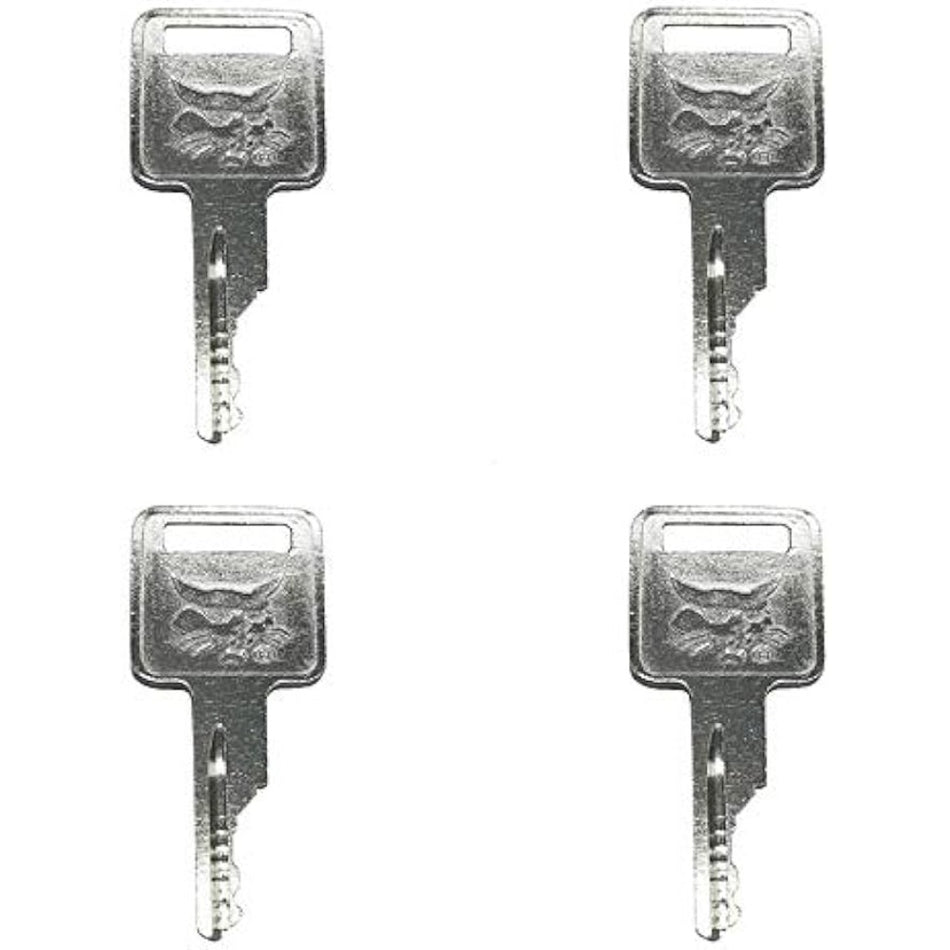 4PCS 6693241 Ignition Keys 6709527 for Bobcat Skid Steer Loader S130 S175 S220 S300 S450 S550 A220 T140 T10 T250 T300 T590 T650 730 742 763 843 864 963 310 440 540 - KUDUPARTS