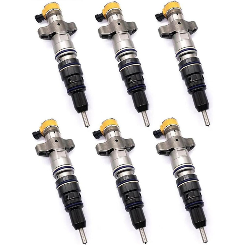 6 Pcs Fuel Injector 53L-8062 for Caterpillar CAT Engine C7 C9 - KUDUPARTS