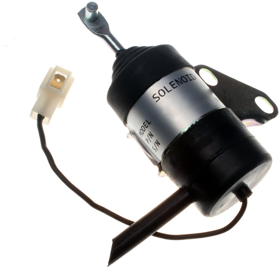 Fuel Solenoid 16851-60010 for Kubota B7410D BX1500D BX1800D BX1830D BX2230D 12V With 1 Year Warranty - KUDUPARTS