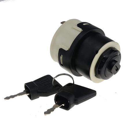 Ignition Switch W/Keys 85804674 for JCB 3CX 4CX New Holland LV60, B110B LB75.B LB115 B100BLR NH Case - KUDUPARTS