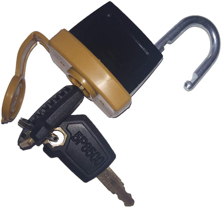 Padlock 246-2641 & Key 5P8500 for Caterpillar 725 730 735 740 D250E D300E 730 740 AP-1000D AP-1050B 385C 5080 5090B G3508 G3512 G3516 3406C 3412 3508 3508B 3512 3512B - KUDUPARTS