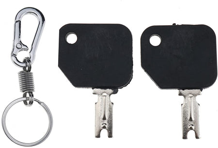 Forklift Keys #166 186304 with Key Chain Compatible with Hyster S30XL and More Forklift - KUDUPARTS