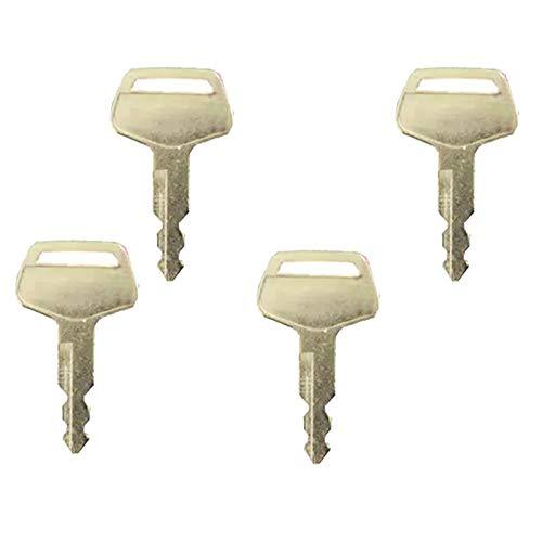 (4) Keys 150979A1 KHR3079 S450 Fit for Various Case-IH JCB Linkbelt Sumitomo Excavator Models - KUDUPARTS