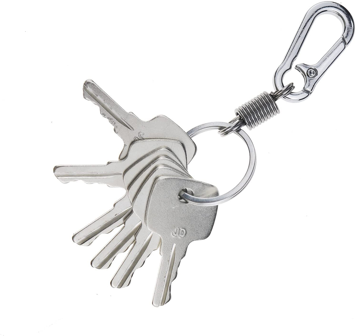 Set of 6 Keys Ignition Keys with Key Chain #AR51481 Fit for John Deere Equipment - KUDUPARTS