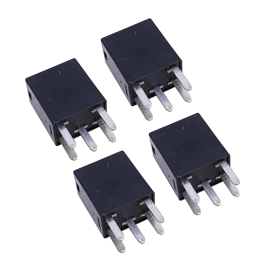 4PCS Automotive Purpose Relay 301-1C-C-R1-U01-12VDC 5 PIN, 35A, 12 VDC - KUDUPARTS