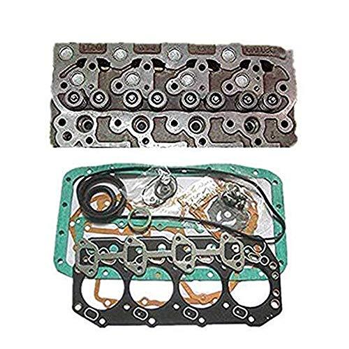 New V1702 Complete Cylinder Head With Valves + Full Gasket Kit For Kubota V1702TE V1702T Engine - KUDUPARTS