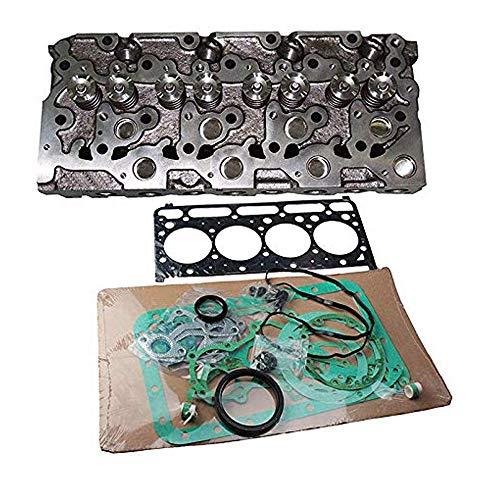 "Complete" Cylinder Head & Full Gasket for Kubota Engine V2203 V2203T, V2203E, V2203B - KUDUPARTS