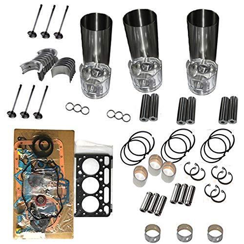 Rebuild Kit for Yanmar 3D74E 3TNE74C 3TNE74 Engine Parts - KUDUPARTS