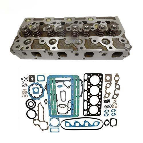 6655475 Complete Cylinder Head With Valves + Full Gasket Set For Bobcat 231 331 Excavator For Kubota V1902 GV3170 GV3190 - KUDUPARTS