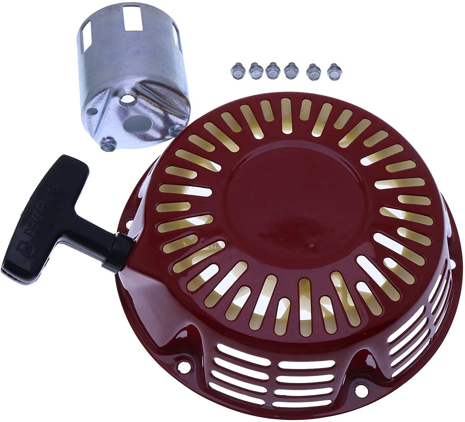 Pull Recoil Starter Assy 284010-ZE2-Q01ZA 28400-ZE2-W01ZB 28400-ZE2-Q01ZN compatible with Honda GX240 GX270 8HP 9HP Engine Generator Oregon 31-049 Rotary 26-10469 Stens 150-711 - KUDUPARTS