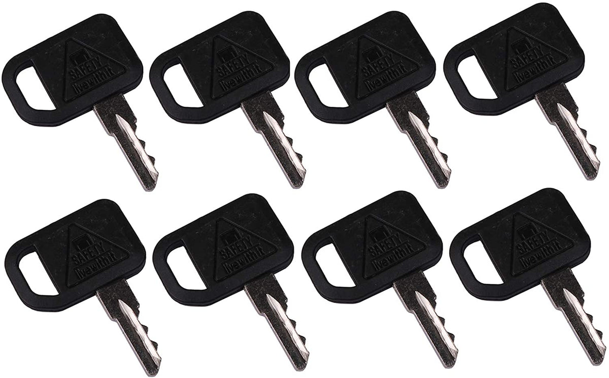 Ignition Keys AUC12681 compatible with John Deere Gator Zero Turn Mower Quik-Trak Mowers (6) - KUDUPARTS