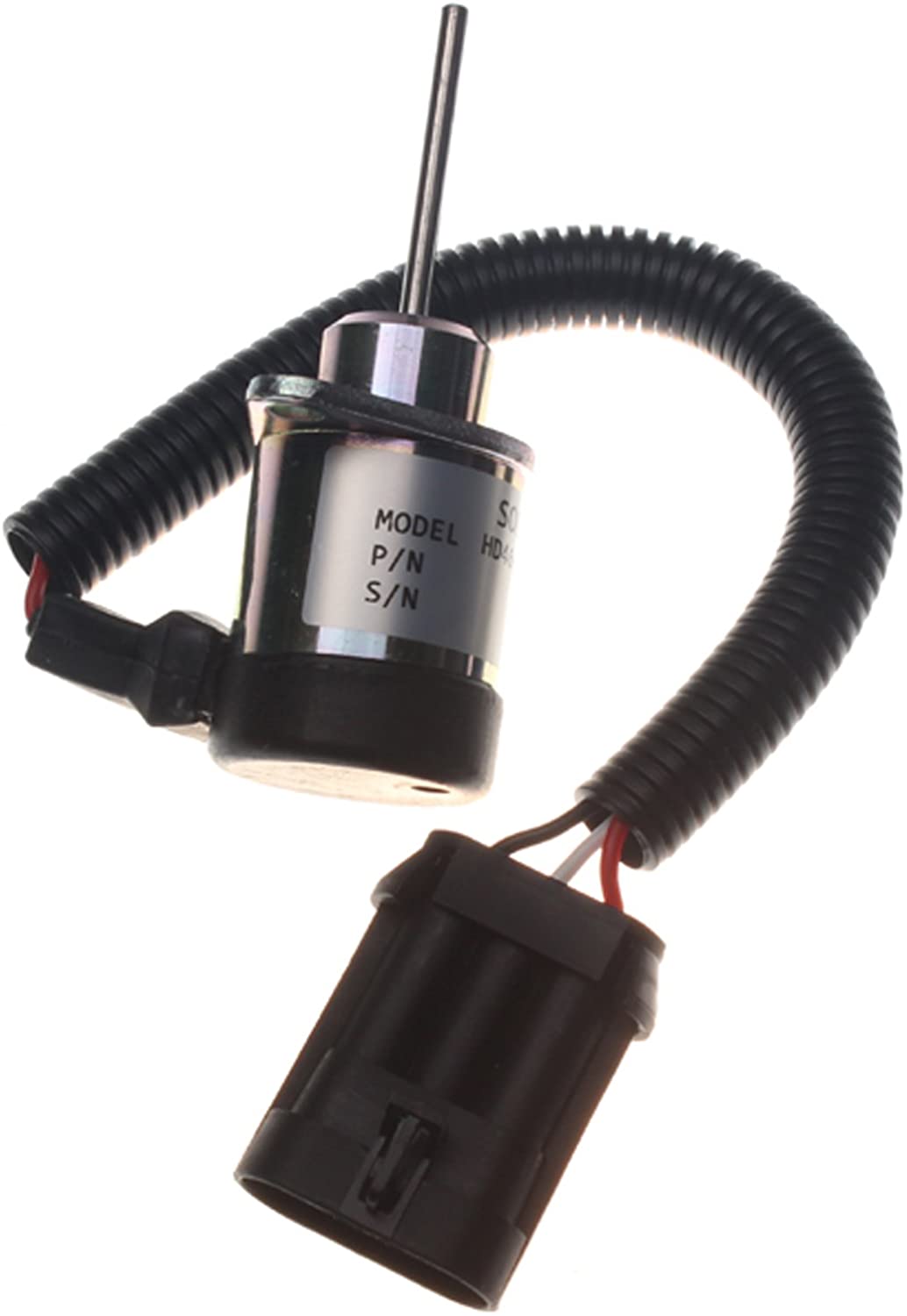 Fuel Shut Off Solenoid for Kubota Woodward Synchrostart 1503ES-12A5UC4S With 1 Year Warranty - KUDUPARTS