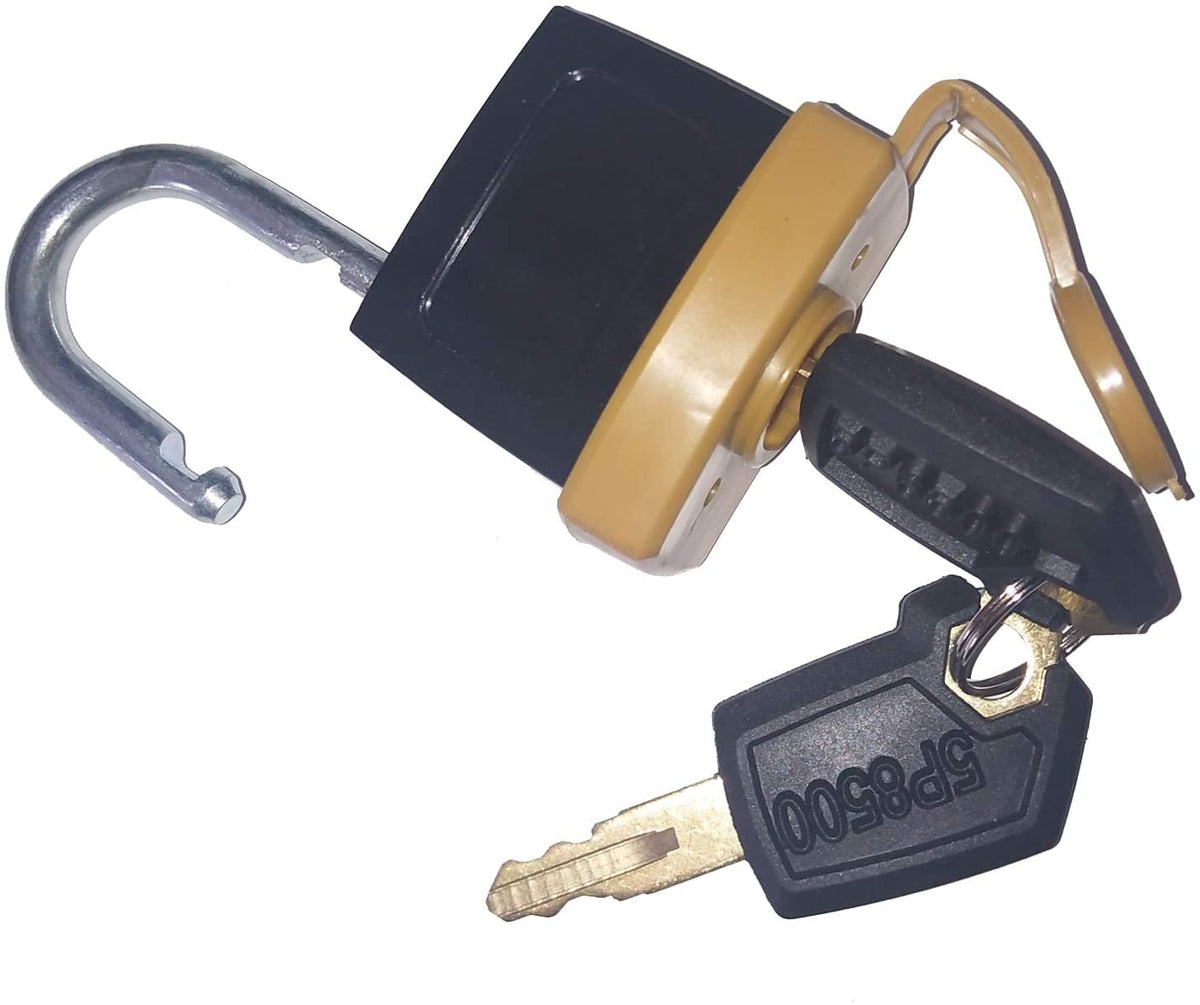 Padlock 246-2641 & Key 5P8500 for Caterpillar 725 730 735 740 D250E D300E 730 740 AP-1000D AP-1050B 385C 5080 5090B G3508 G3512 G3516 3406C 3412 3508 3508B 3512 3512B - KUDUPARTS