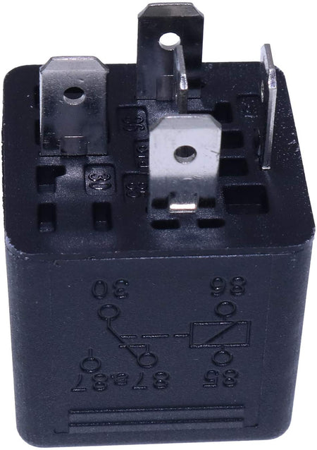 12V Relay RE68327 for John Deere 310E 410D 500 710D 335C 335D 435C 437D 660D 2755 9120 9230 9330 9410R 9430 9460R 9460RT 9510R 9510RT 9530 9560R 9560RT 9630 - KUDUPARTS