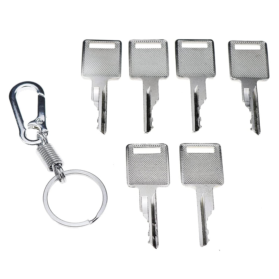 Ignition Keys #D250 A77313 6693241 6709527 with Key Chain for Bobcat 863 873 883 963 751 753 763 773 310 313 440 443 453 463 530 533 540 542 542 553 Skid Steer Loader Mini Excavators - KUDUPARTS