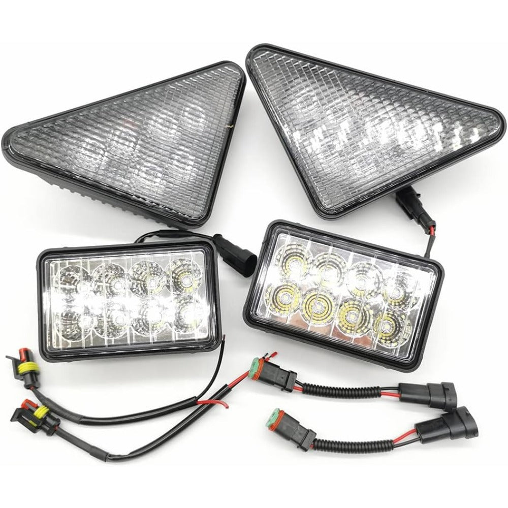 Complete LED Light Kit Fit for Bobcat Skid Steer 751 753 763 773 863 864 873 883 963 A220 A300 S130 S150 S160 S175 S185 S205 S220 S250 S300 S330 T140 T180 T190 T200 T250 T300 T320 - KUDUPARTS