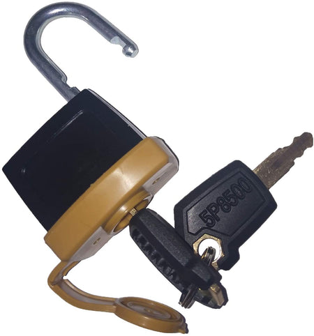 Padlock 246-2641 & Key 5P8500 for Caterpillar 725 730 735 740 D250E D300E 730 740 AP-1000D AP-1050B 385C 5080 5090B G3508 G3512 G3516 3406C 3412 3508 3508B 3512 3512B - KUDUPARTS