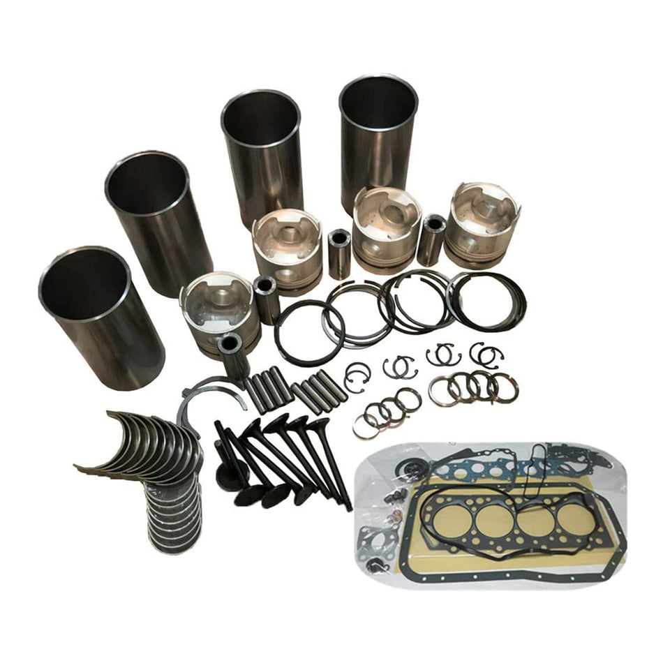 4TNV88-QTB Overhaul Rebuild Kit for Yanmar Takeuchi Comp Excavator TB145 TB53FR - KUDUPARTS